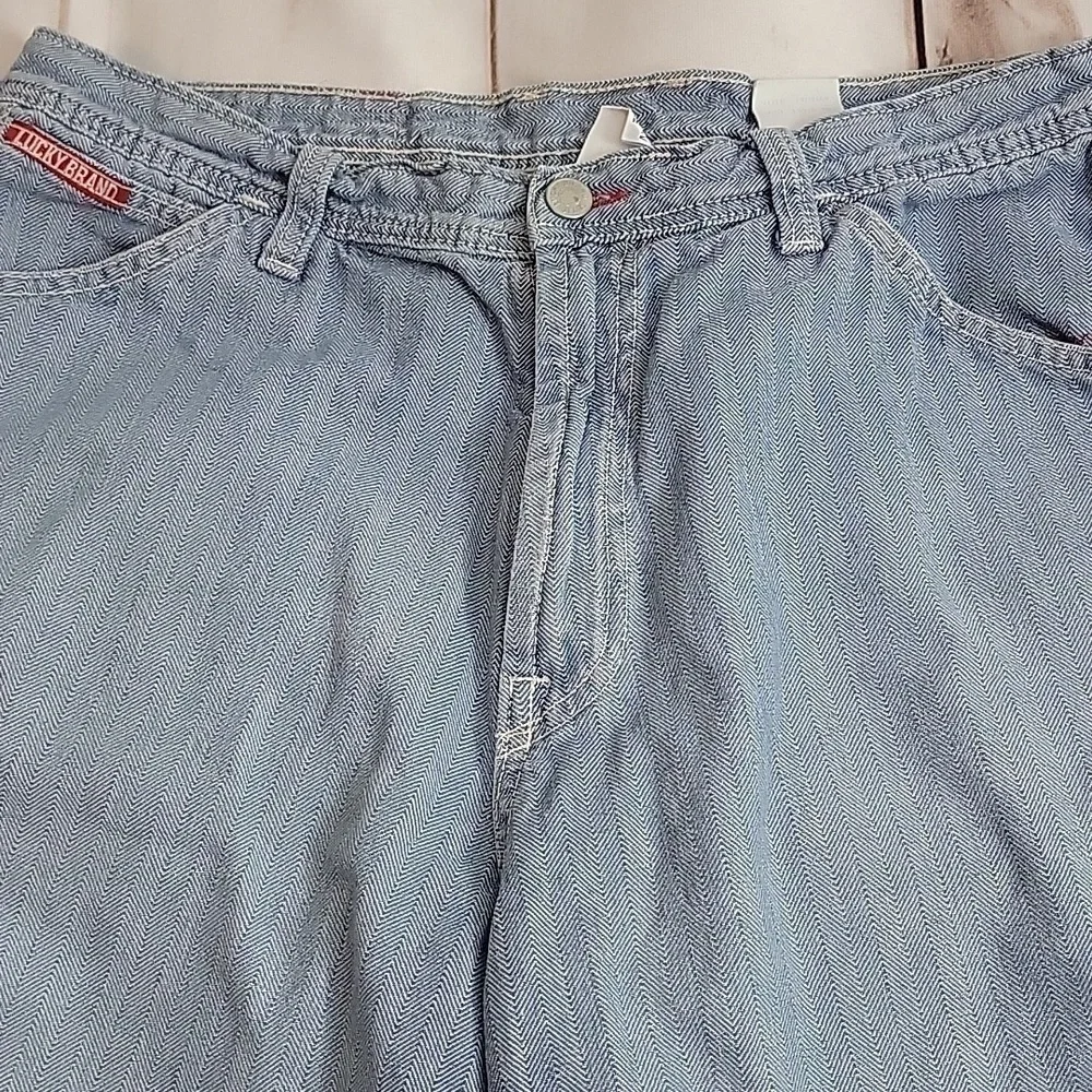 Lucky Brand Mens Carpenter Style Denim Jean Shorts Made in the USA Light Wash 33